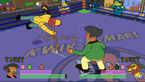 Simpsons Wrestling Taunts